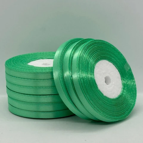 Атласна стрічка 0.6 см (33 м.), 116 пастельно-зелений