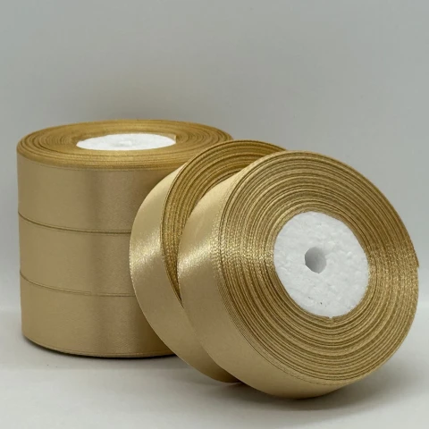 Атласна стрічка 2.5 см (33 м.), 156 пісок