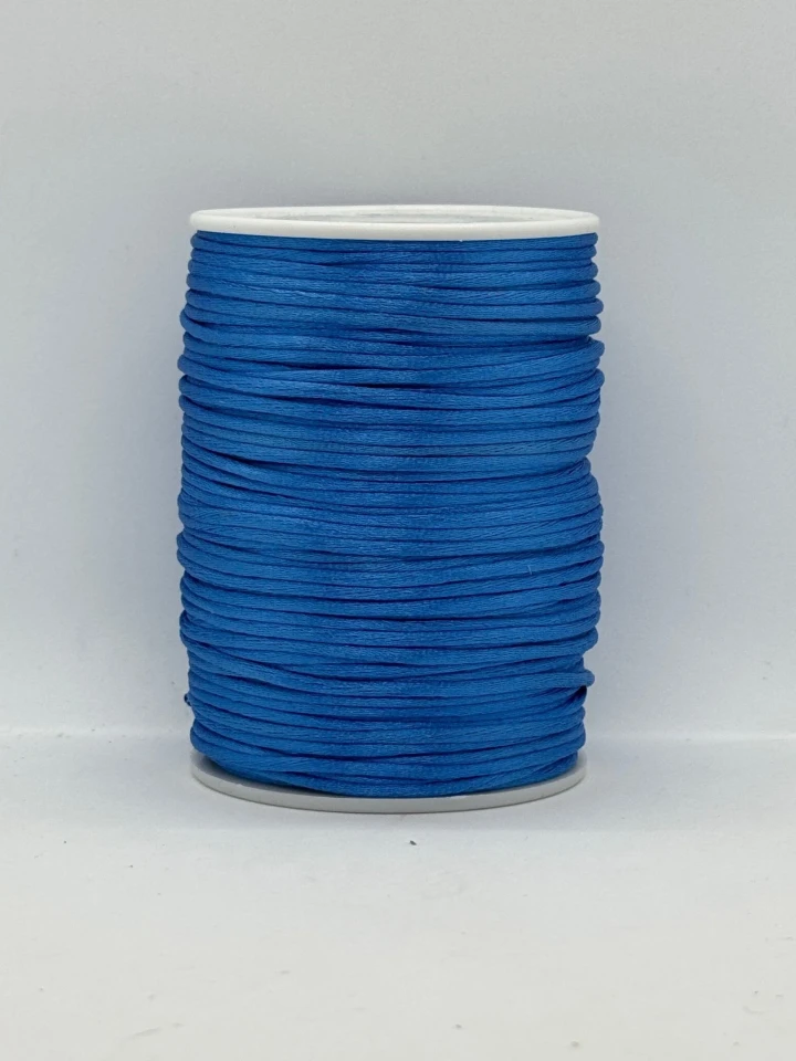 Шнур атласний корсетний 2.3 мм (100 ярдів/91,44 м.), 36 блакитний