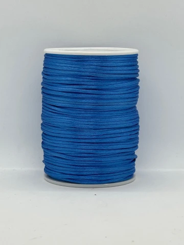 Шнур атласний корсетний 2.3 мм (100 ярдів/91,44 м.), 36 блакитний