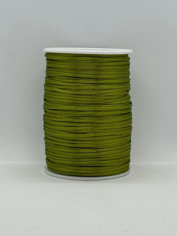 Шнур атласний корсетний 2.3 мм (100 ярдів/91,44 м.), 42 хакі