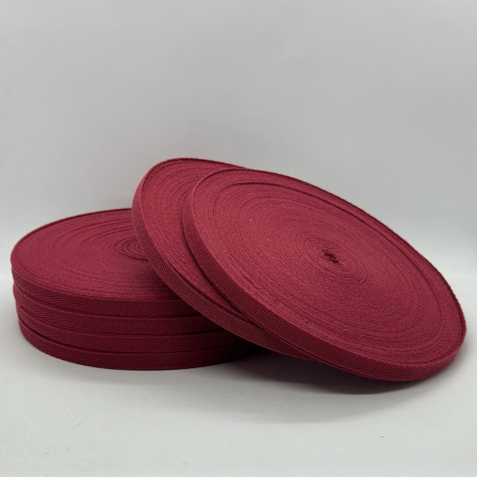 Кіперна стрічка 1 см (40м.), 2082 бордовий