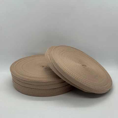 Кіперна стрічка 1 см (40м.), 2182 золото+бежевий