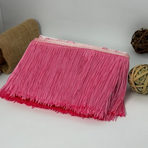 Бахрома танцювальна локшина «Серце танцю» 15 см (9 метрів), 5 рожевий