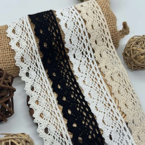 Мереживо макраме "Срібне плетиво" 2,8 см (1 м.) , білий