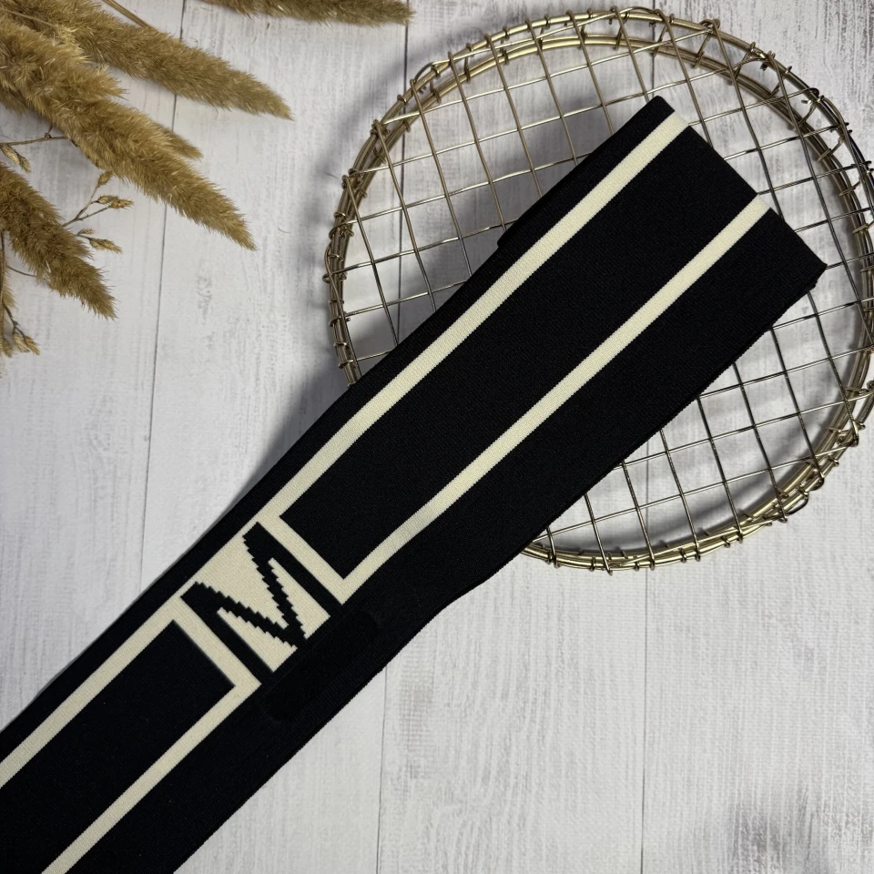 Трикотажний пояс довяз Мода (8.5см*90 см), чорний