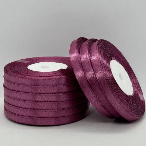 Атласна стрічка 0.6 см (33 м.), 171 сливовий