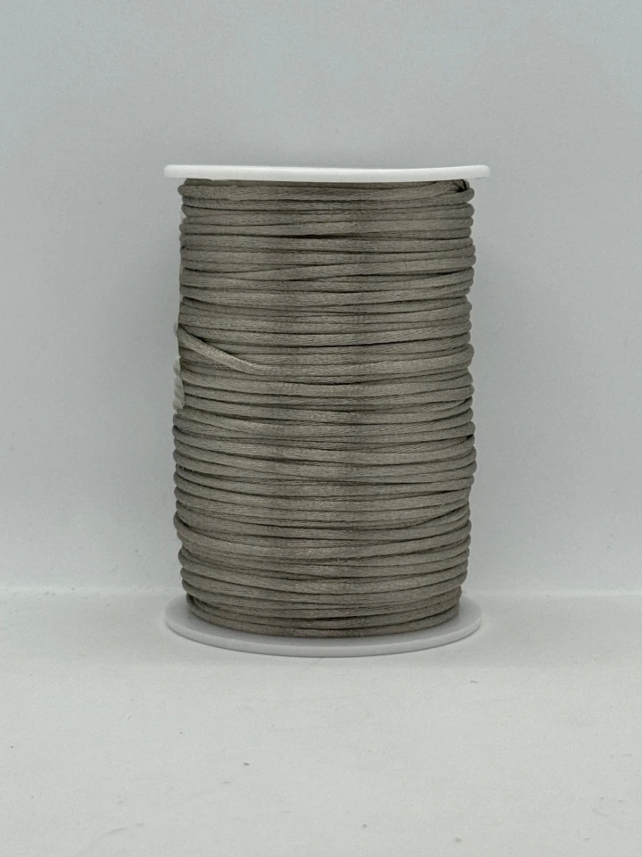 Шнур атласний корсетний 2.3 мм (100 ярдів/91,44 м.), 67 темний сірий