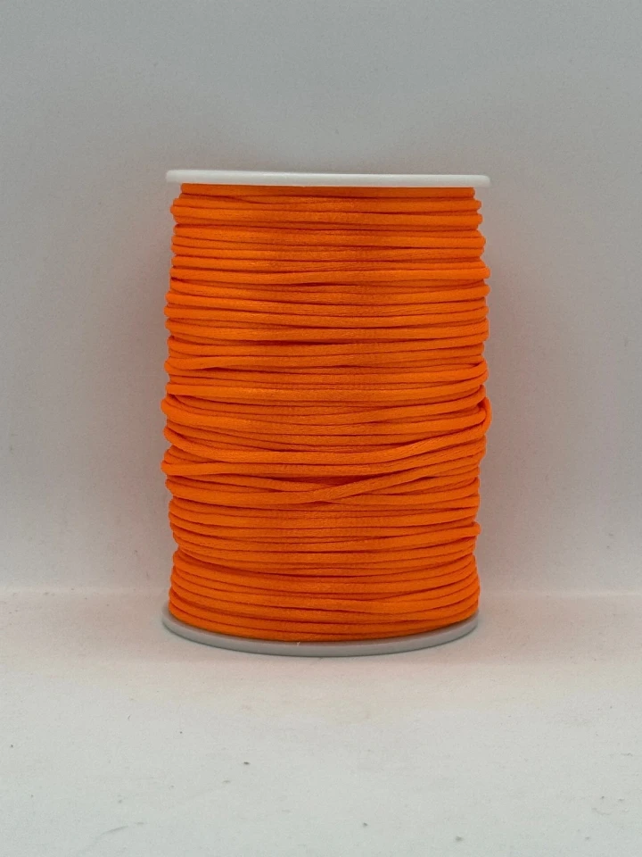 Шнур атласний корсетний 2.3 мм (100 ярдів/91,44 м.), 60 помаранчевий