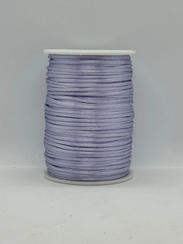 Шнур атласний корсетний 2.3 мм (100 ярдів/91,44 м.), 99 світлий фіолетовий