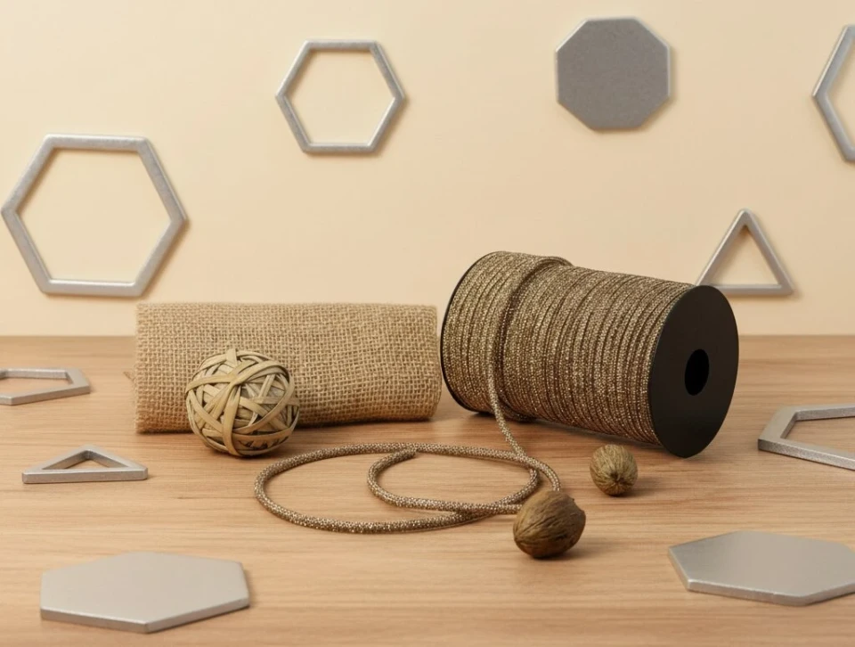 Стразовий шнур 4 мм 8 рядів (50 м), золото+бежевий LCT