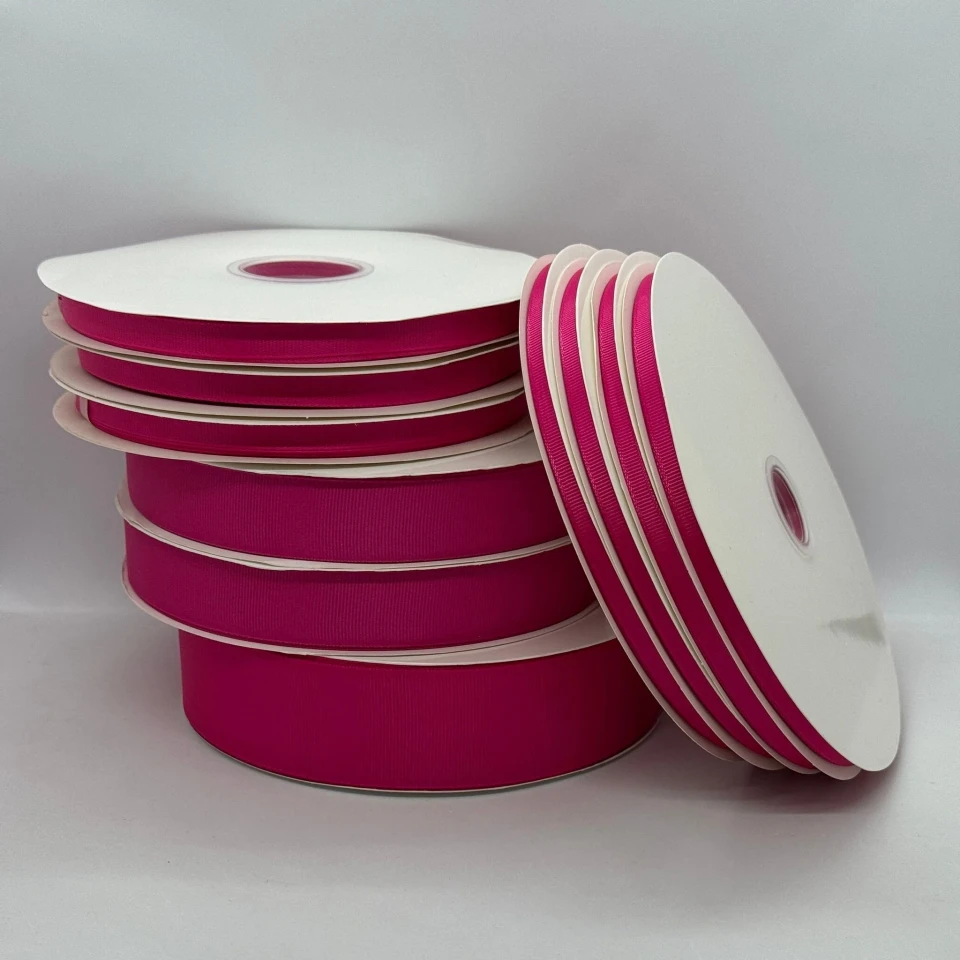 Стрічка репс 2,5 см (100 ярдів/91 м.), 1027 малиновий