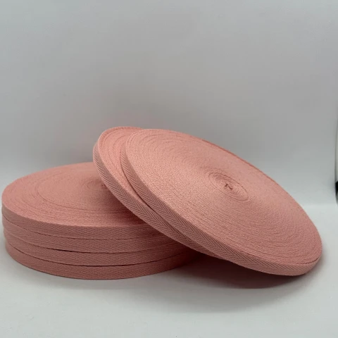 Кіперна стрічка 1 см (40м.), 2022 рожевий пудровий