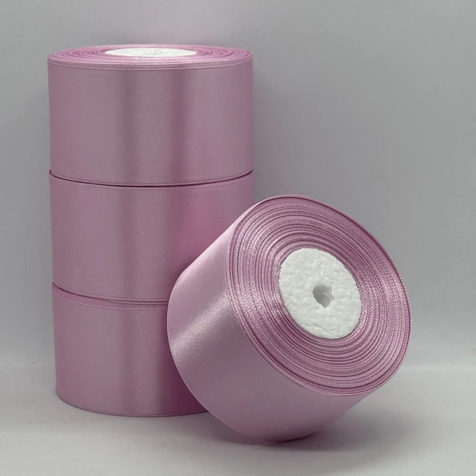 Атласна стрічка 5 см (33 м.), 175 теплий рожевий