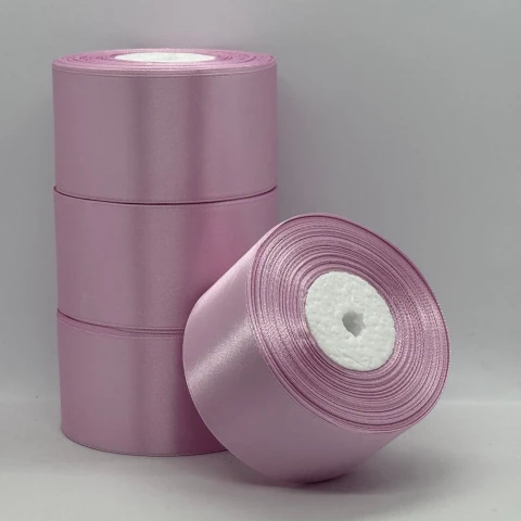 Атласна стрічка 5 см (33 м.), 175 теплий рожевий