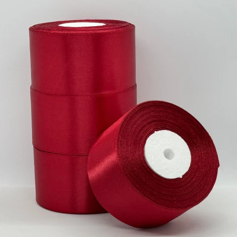 Атласна стрічка 5 см (33 м.), 33 темний червоний