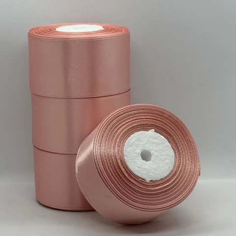 Атласна стрічка 5 см (33 м.), 146 темний пудровий