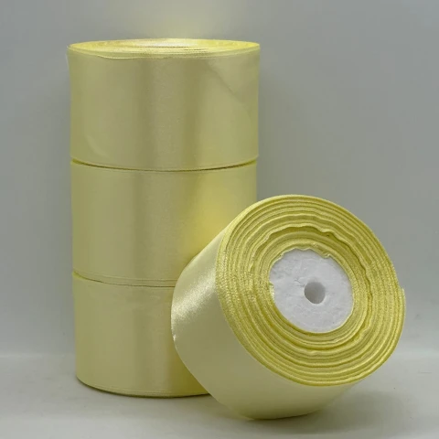 Атласна стрічка 5 см (33 м.), 09 кукурудзяний