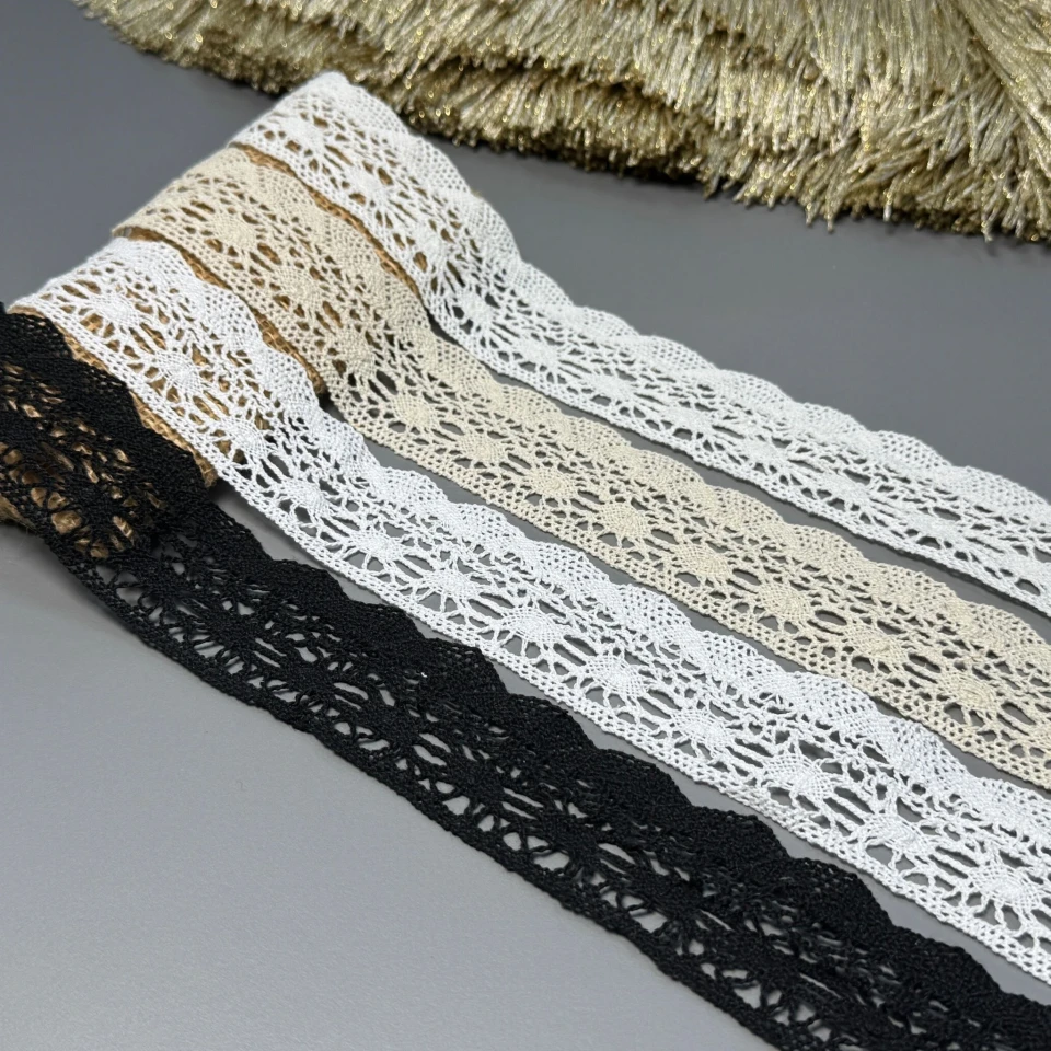 Мереживо макраме "Тиша ранку" 4 см (1 м.), білий