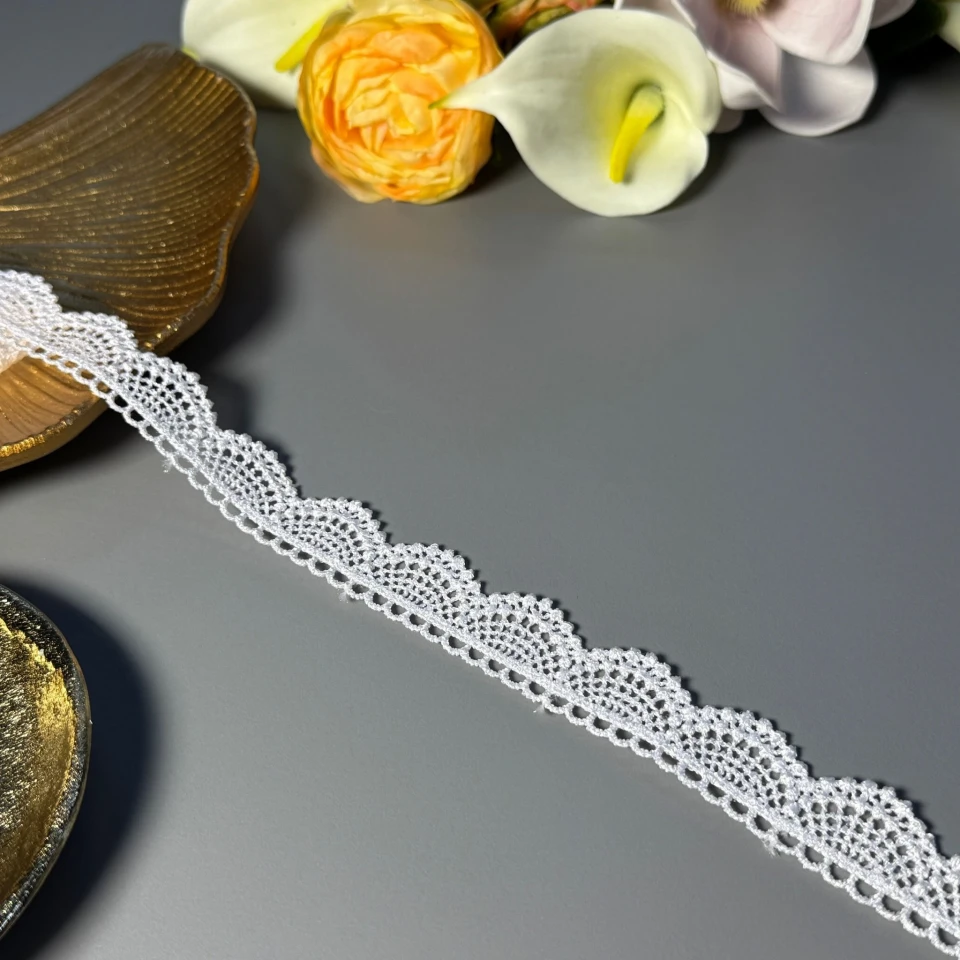 Мереживо поліестер ВВ"Танок легкості" (1 м.), білий