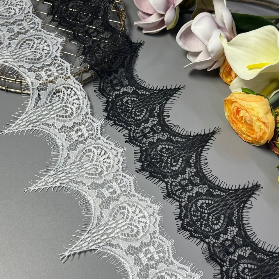 Мереживо французьке «Вишукана класика»11 см. (купон 3 м.), теплий білий