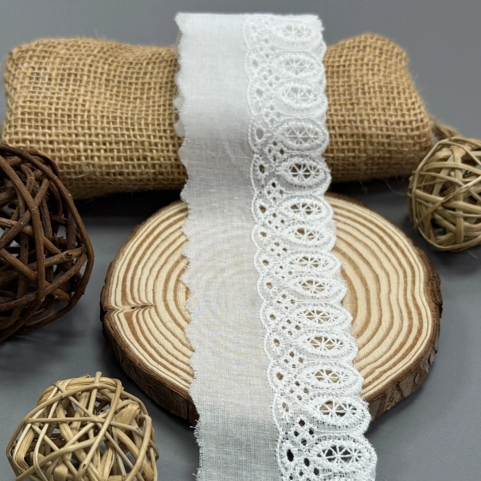 Мереживо прошва 8085 (1 м.), Білий