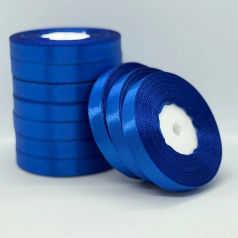 Атласна стрічка 1.2 см (33 м.), 122 електрик