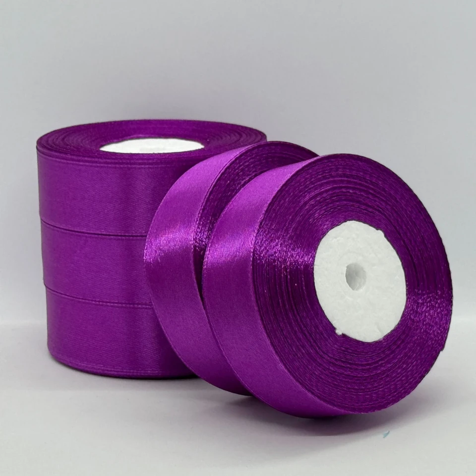 Атласна стрічка 2.5 см (33 м.), 29 ліловий