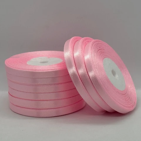 Атласна стрічка 0.6 см (33 м.), 04 французька троянда