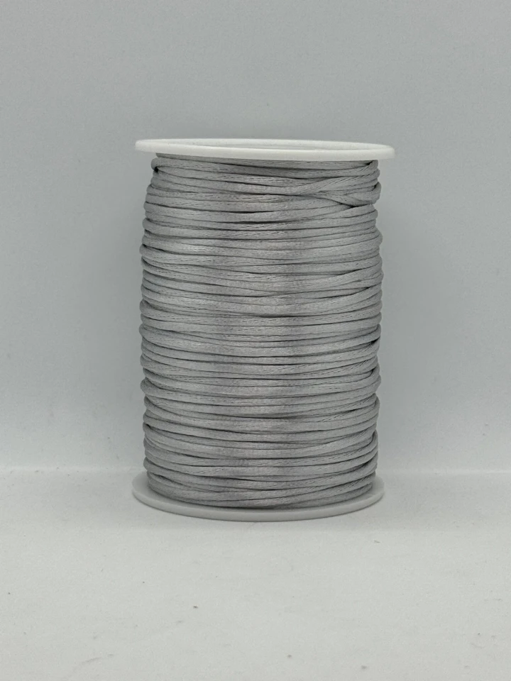 Шнур атласний корсетний 2.3 мм (100 ярдів/91,44 м.), 68 світло сірий