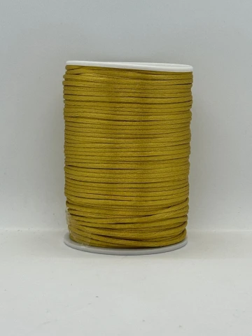 Шнур атласний корсетний 2.3 мм (100 ярдів/91,44 м.), 20 гірчичний