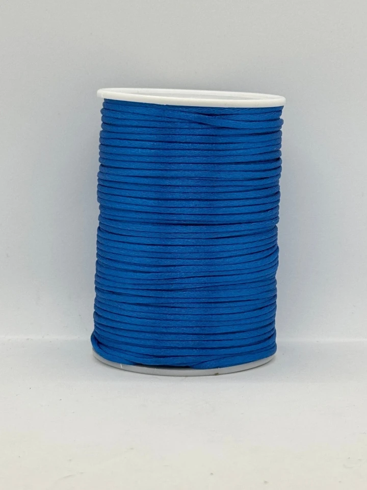 Шнур атласний корсетний 2.3 мм (100 ярдів/91,44 м.), 45 синій бірюза