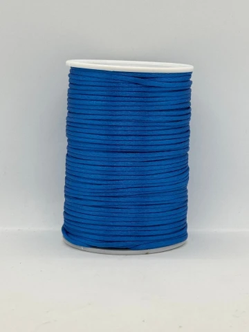 Шнур атласний корсетний 2.3 мм (100 ярдів/91,44 м.), 45 синій бірюза