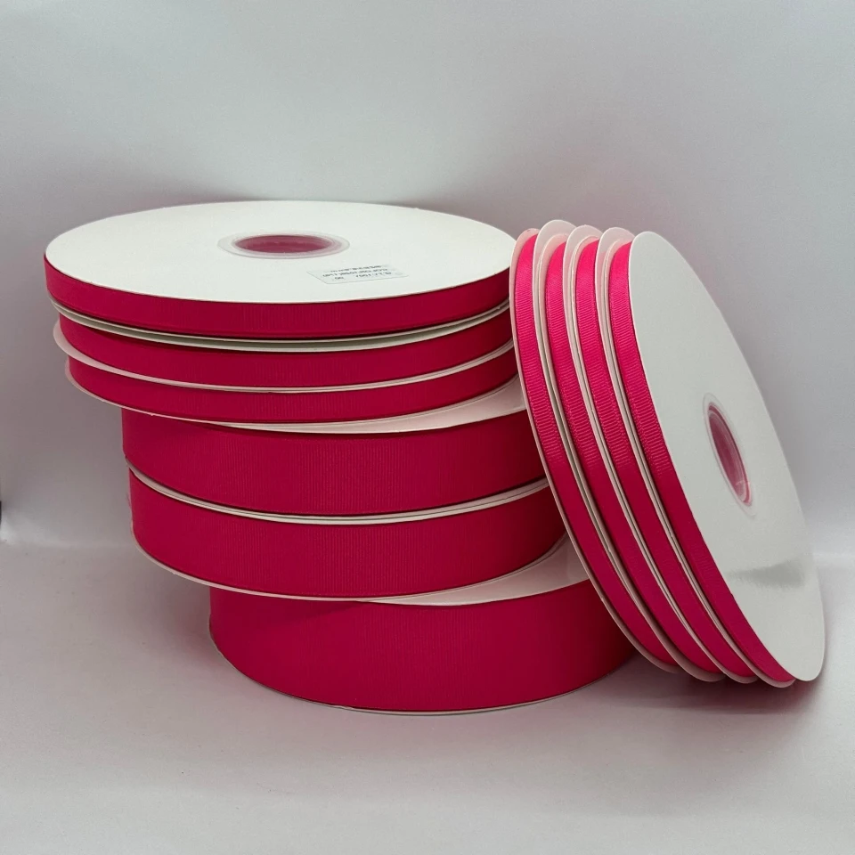 Стрічка репс 2,5 см (100 ярдів/91 м.), 1028 рожевий фламінго