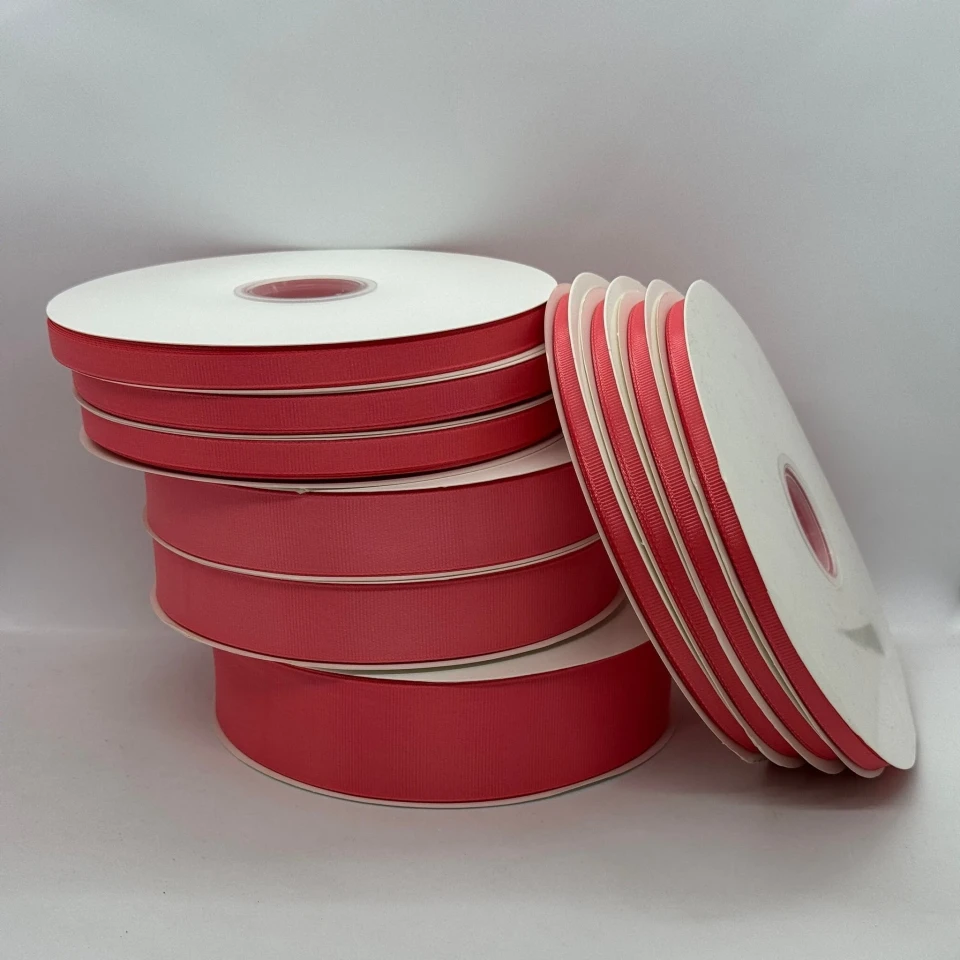 Стрічка репс 3,8 см (100 ярдів/91 м.), 1250 корал