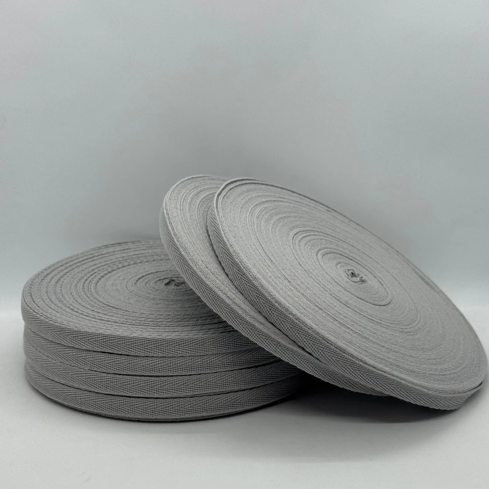 Кіперна стрічка 1 см (40м.), 2188 світлий сірий