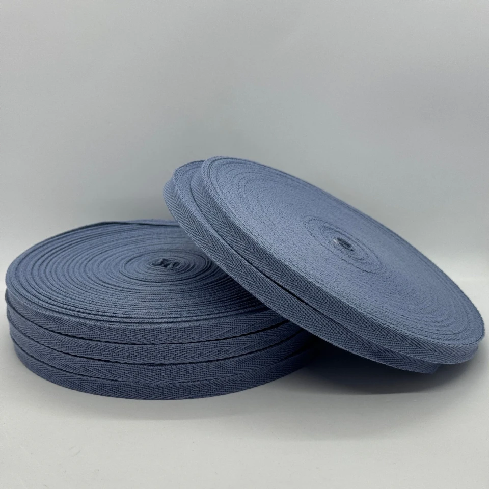 Кіперна стрічка 1 см (40м.), 2206 сіро блакитний