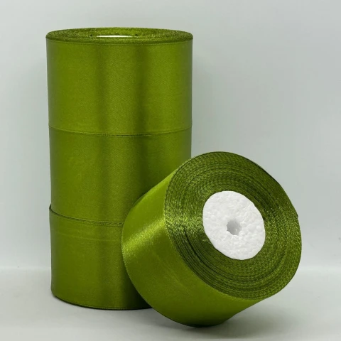 Атласна стрічка 5 см (33 м.), 108 оливковий