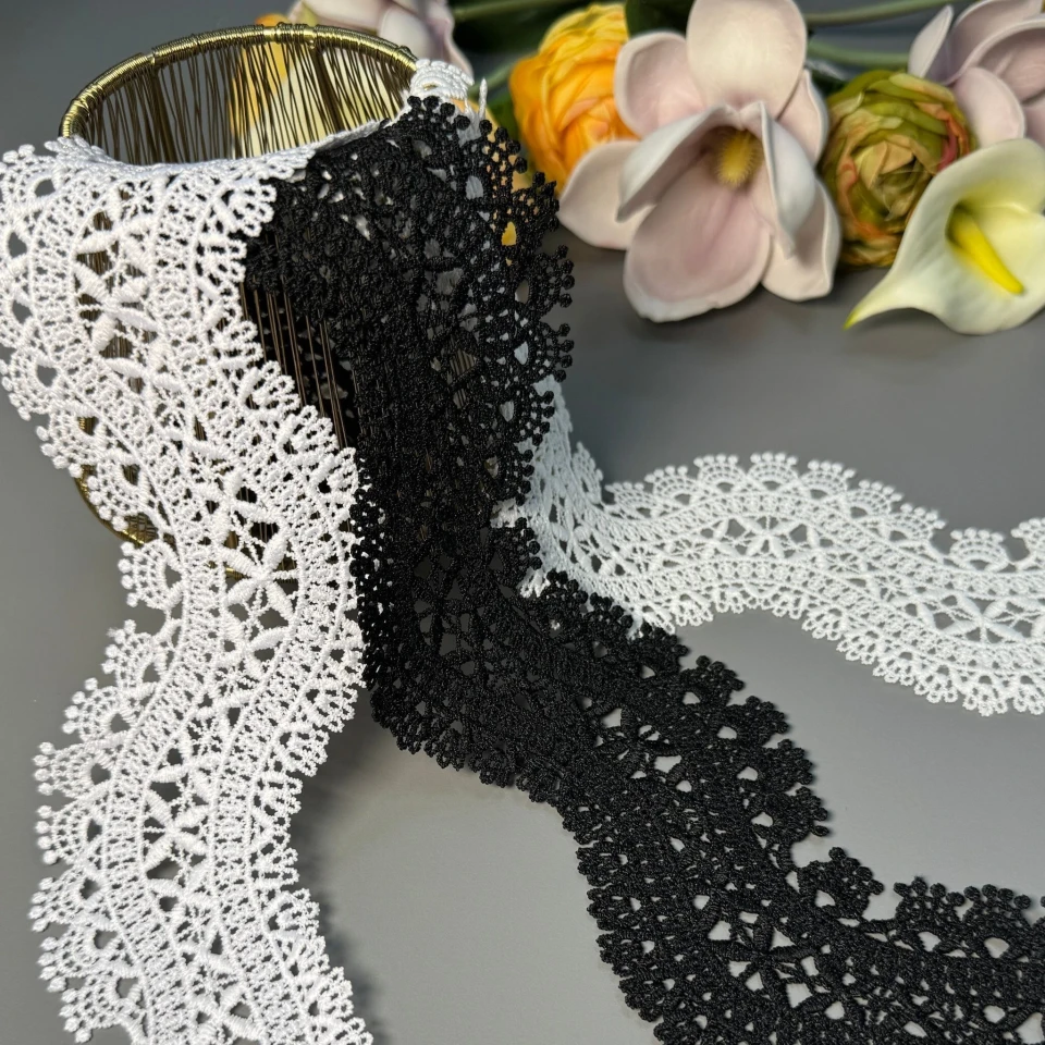 Мереживо поліестер ВВ"Сяйво форми" 8,5 см.(1 м.), білий