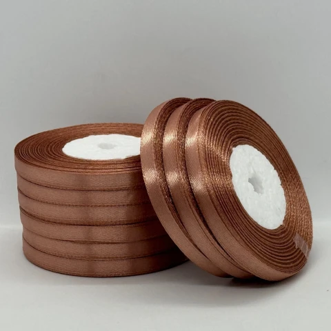 Атласна стрічка 0.6 см (33 м.), 117 какао