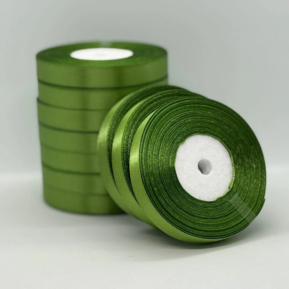 Атласна стрічка 1.2 см (33 м.), 63 цитрусовий