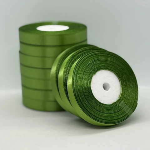 Атласна стрічка 1.2 см (33 м.), 63 цитрусовий