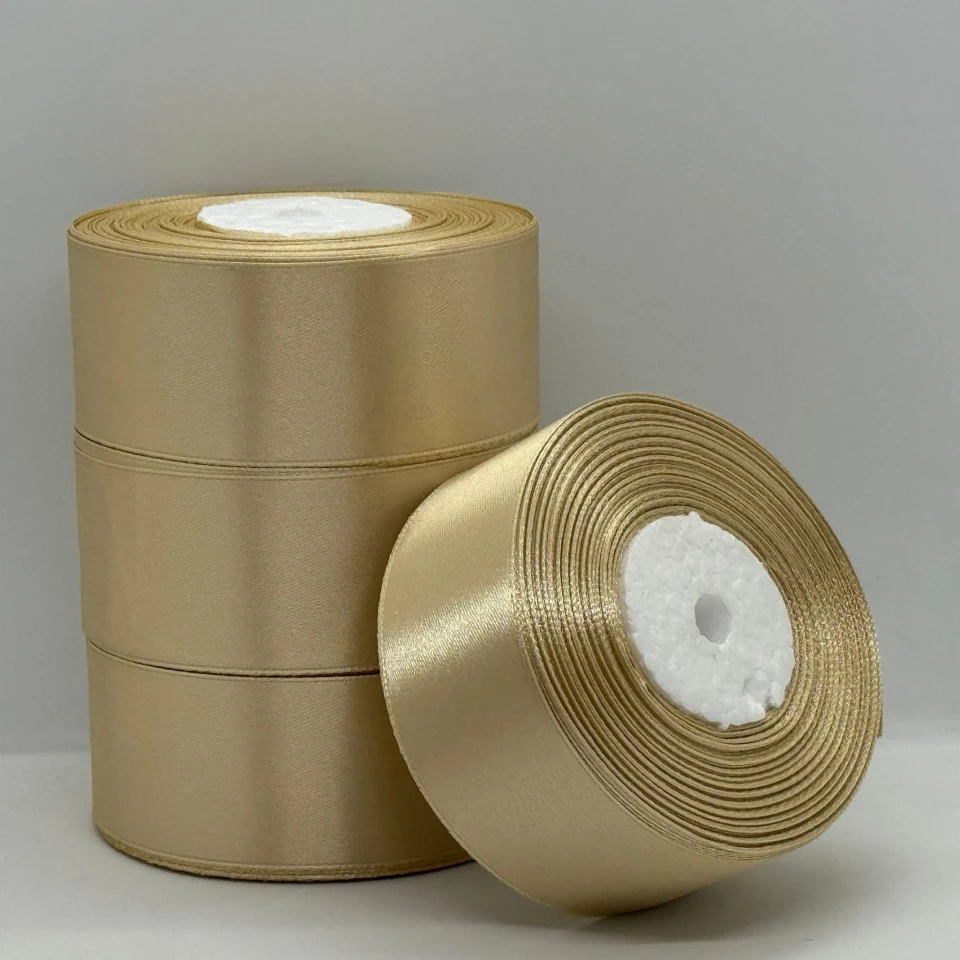 Атласна стрічка 4 см (33 м.), 156 пісок