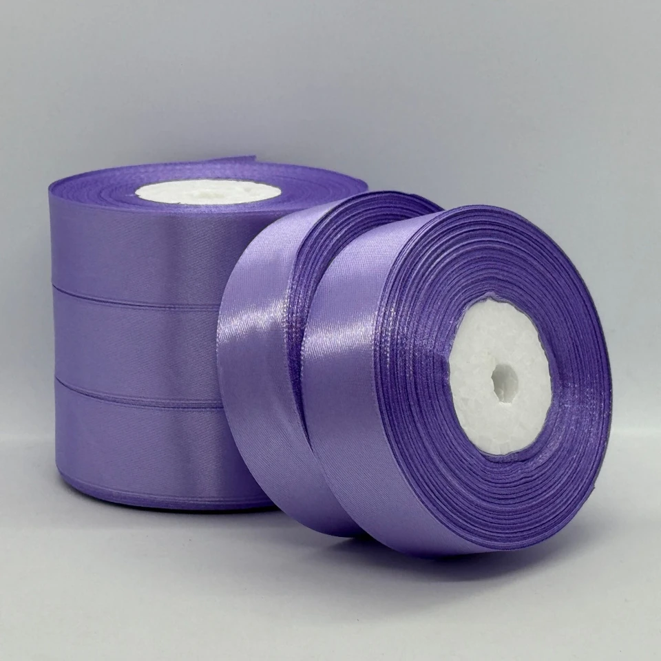 Атласна стрічка 2.5 см (33 м.), 21 сапфіровий