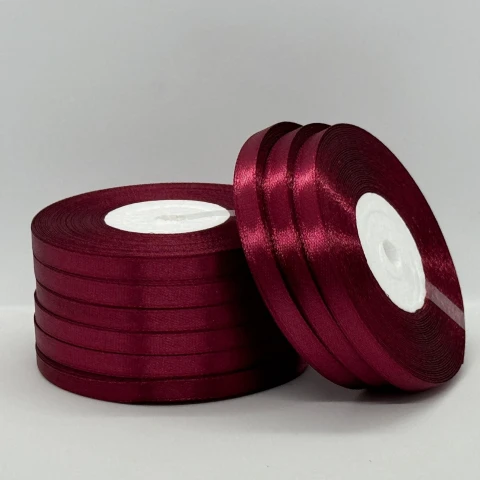 Атласна стрічка 0.6 см (33 м.), 165 сангрія