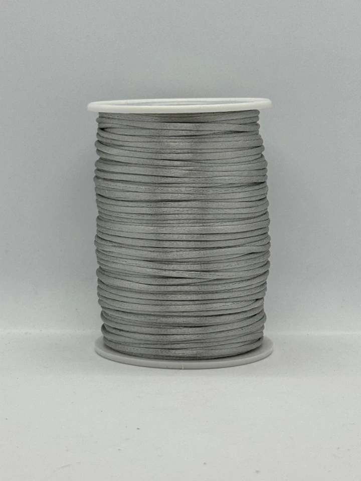 Шнур атласний корсетний 2.3 мм (100 ярдів/91,44 м.), 74 сірий