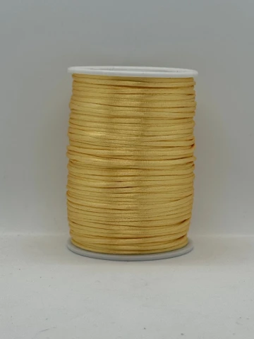 Шнур атласний корсетний 2.3 мм (100 ярдів/91,44 м.), 22 молочний