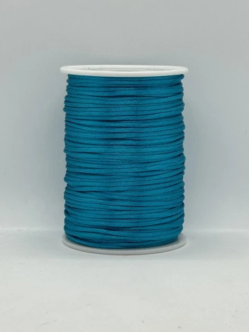 Шнур атласний корсетний 2.3 мм (100 ярдів/91,44 м.), 46 бірюза