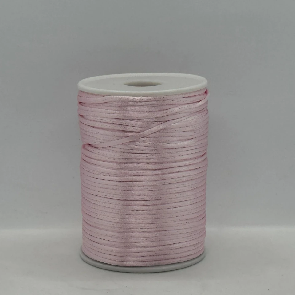 Шнур атласний корсетний 2.3 мм (100 ярдів/91,44 м.), 78 ніжно-рожевий