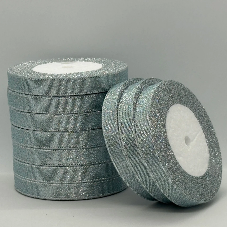 Тасьма парчева 1,2 см (25 ярдів/22,75 м.), 68 світлий блакитний